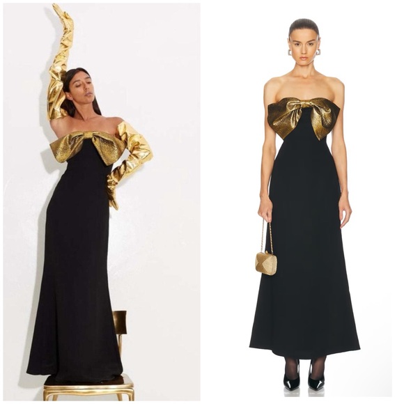 slim fit dress slacks Fountain Metallic Mini Dress in Star Gold